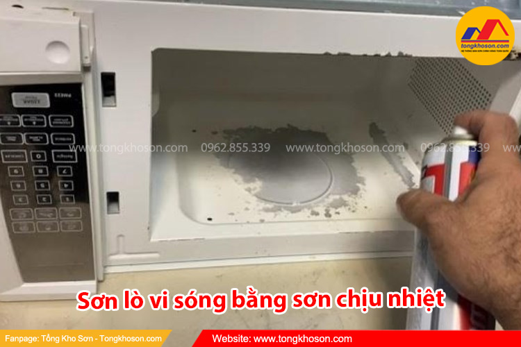 Cách sơn lại lò vi sóng bị rỉ sét bằng sơn chịu nhiệt