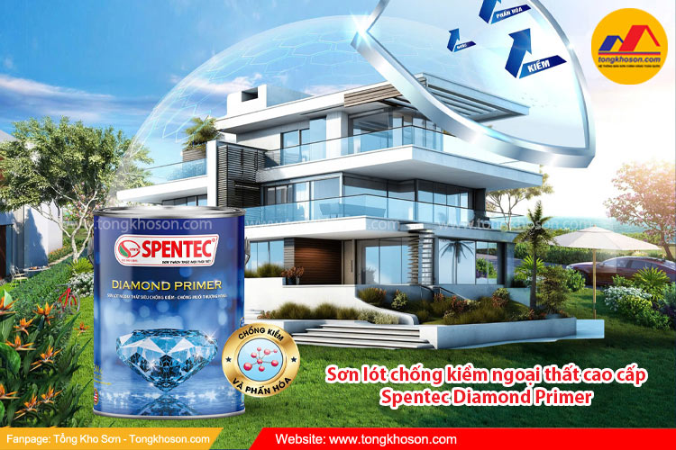 Sơn lót chống kiềm ngoại thất Spentec Diamond Primer