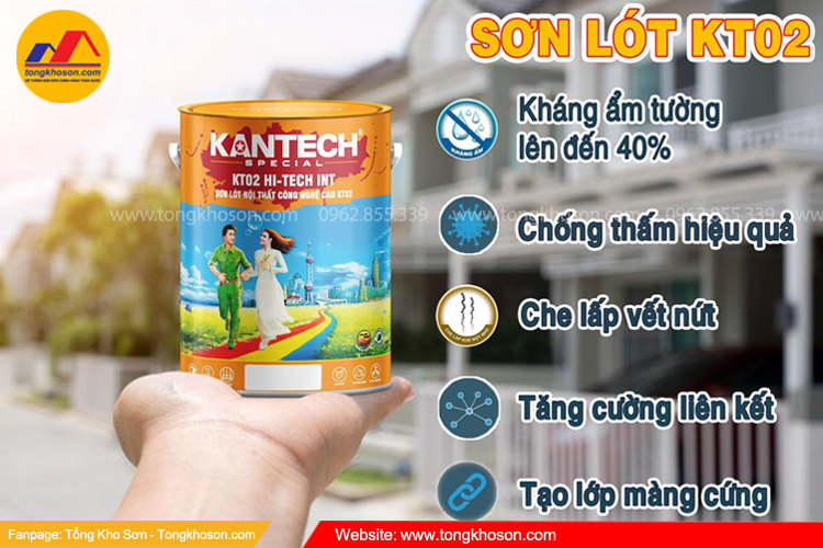 Sơn lót nội thất công nghệ cao KT02 Kantech