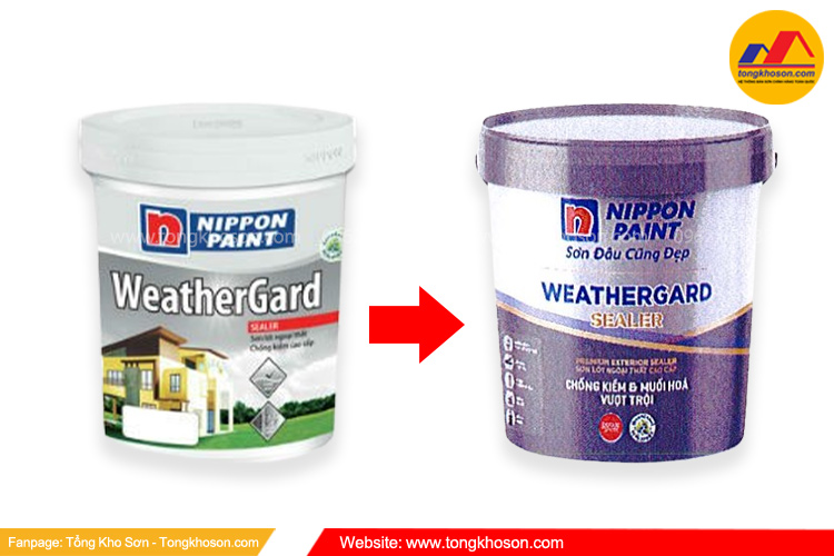 Thay đổi bao bì Sơn Lót Ngoại Thất WeatherGard Sealer Nippon
