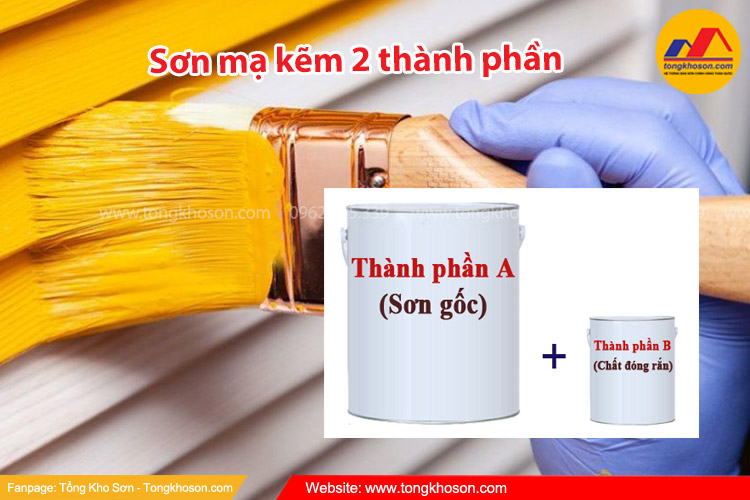 Sơn sắt thép mạ kẽm 2 thành phần