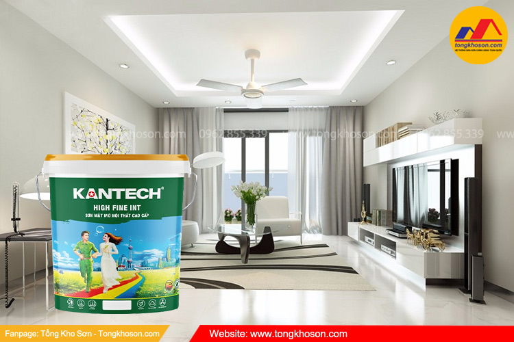 Sơn mặt mờ nội thất cao cấp Kantech