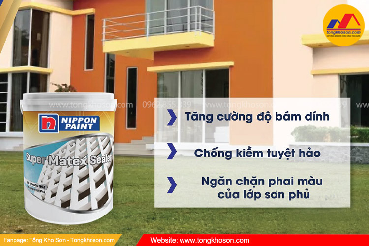 Sơn mặt tiền nên dùng sơn Nippon