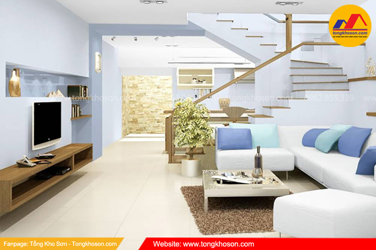 Sơn nhà màu trắng đẹp đầu năm