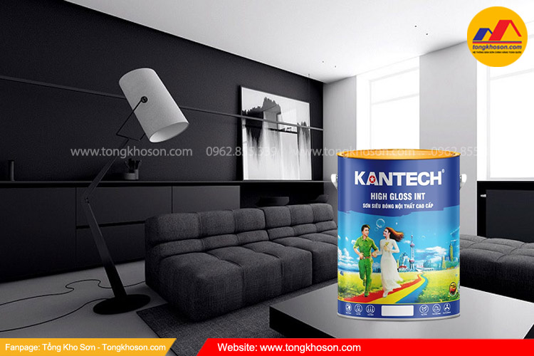 Sơn nội thất màu đen Kantech