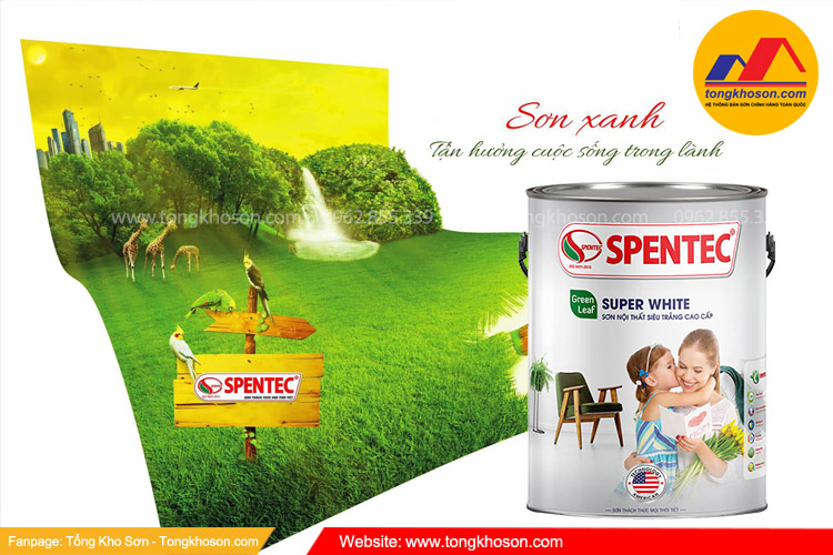 Sơn nội thất siêu trắng cao cấp Spentec Super White