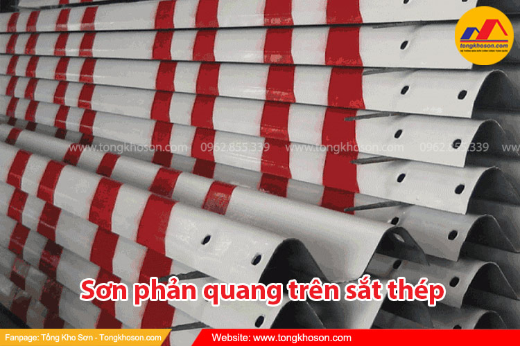 Sơn phản quang trên sắt thép