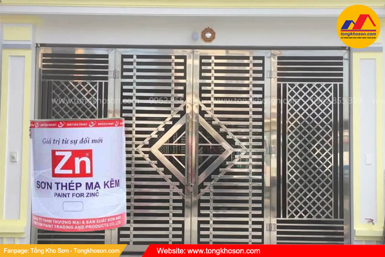 Sơn sắt thép mạ kẽm Zn