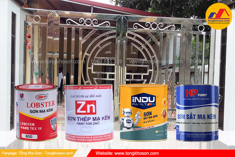 Sơn sắt mạ kẽm cho cổng inox