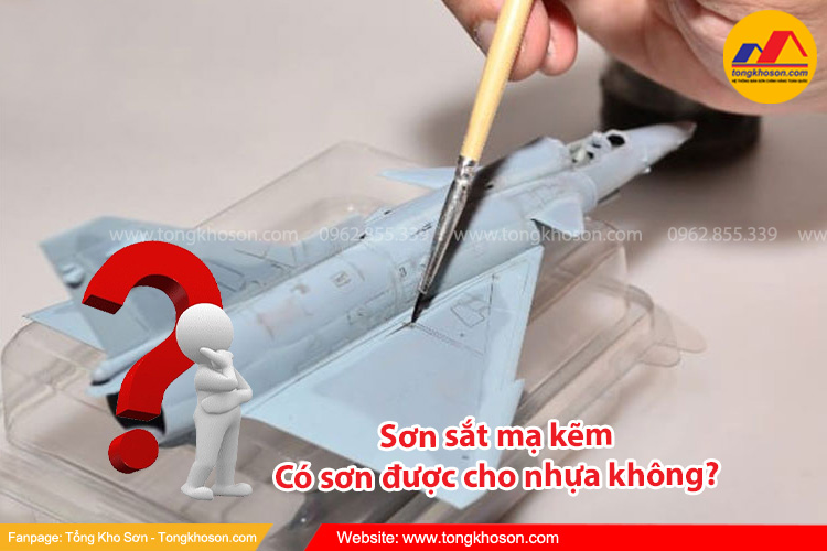 Sơn sắt mạ kẽm có sơn được cho nhựa không? 