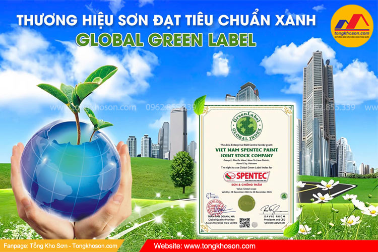 Sơn Spentec đạt tiêu chuẩn xanh vì môi trường và sức khỏe người tiêu dùng
