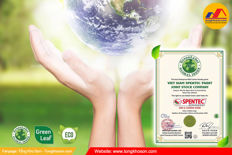 Sơn Spentec đạt tiêu chuẩn xanh vì môi trường