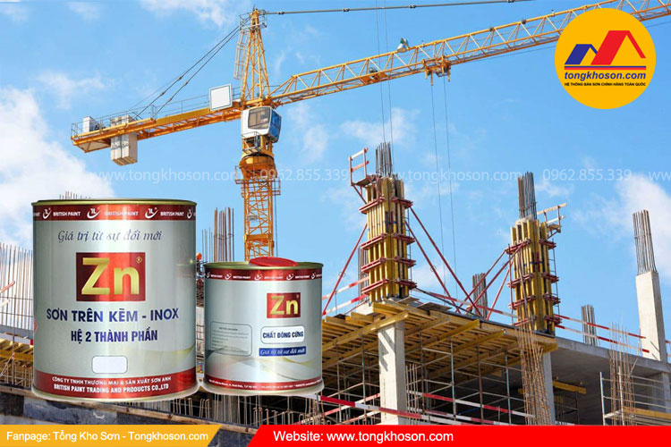Sơn trên thép mạ kẽm Zn 2 thành phần