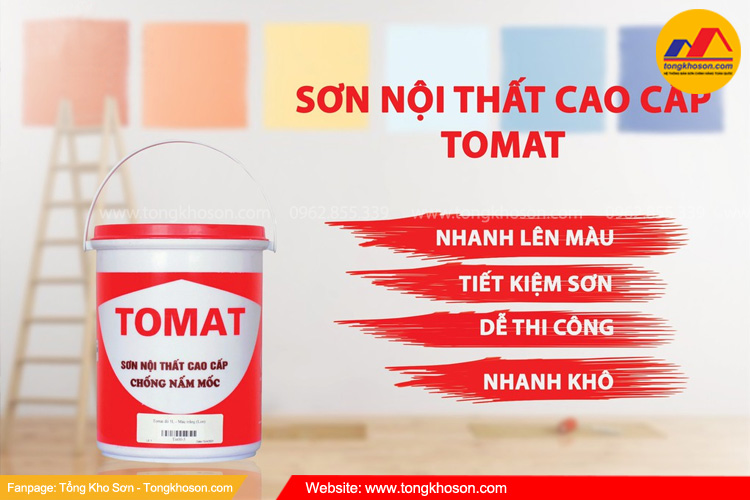 Sơn tiết kiệm kinh tế cho phòng trọ Alex Tomat