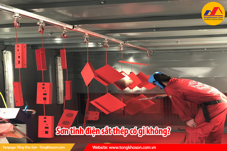 Sơn tĩnh điện sắt thép có gỉ không