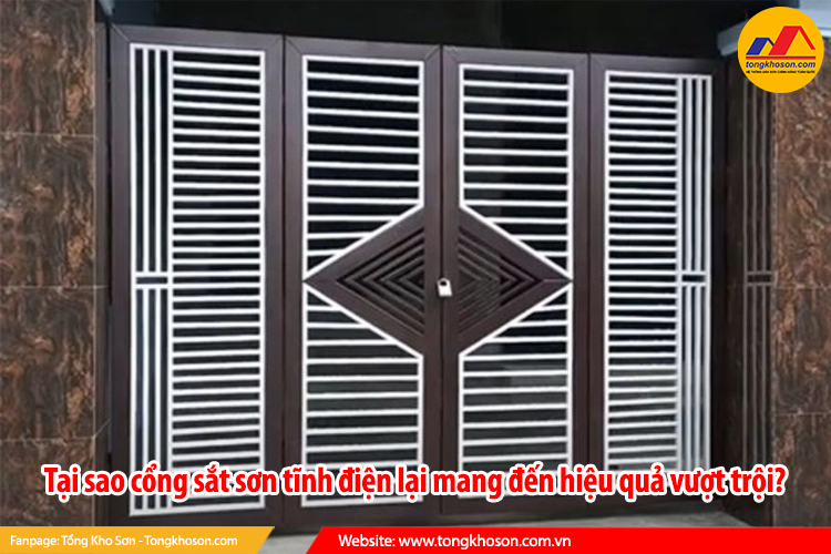 Tại sao cổng sắt sơn tĩnh điện lại mang đến hiệu quả vượt trội?