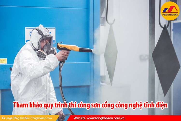Tham khảo quy trình thi công sơn cổng công nghệ tĩnh điện