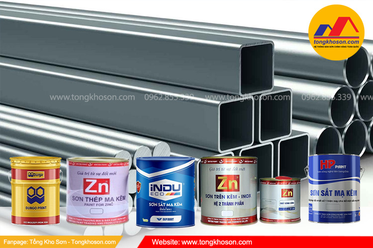 Thép hộp mạ kẽm dùng sơn mạ kẽm chuyên dụng