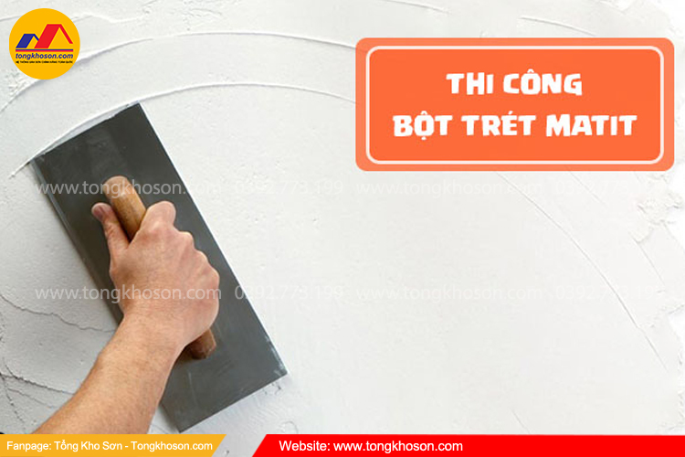 thi công bột trét