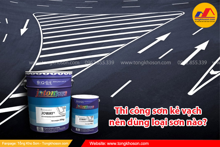 Thi công sơn kẻ vạch nên dùng sơn kẻ vạch