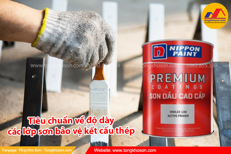Tiêu chuẩn về độ dày các lớp sơn bảo vệ kết cấu thép | Tongkhoson.com