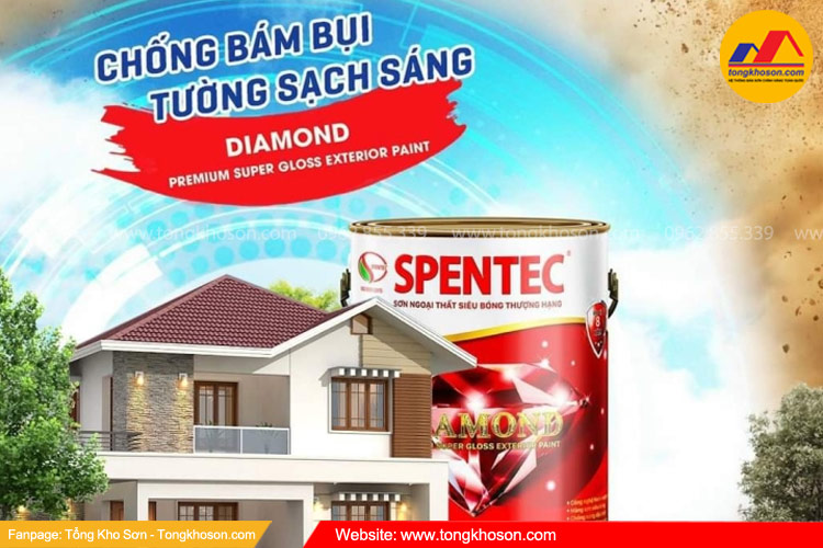 Tính năng chống bám bụi hiệu quả sơn Spentec