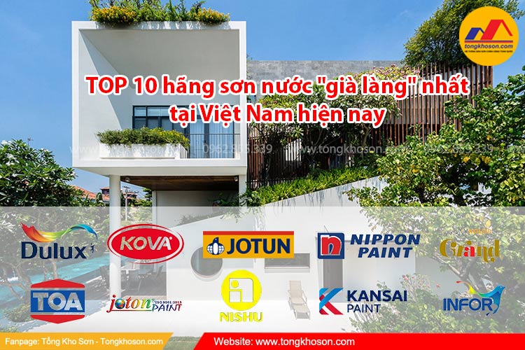 TOP 10 hãng sơn nước 
