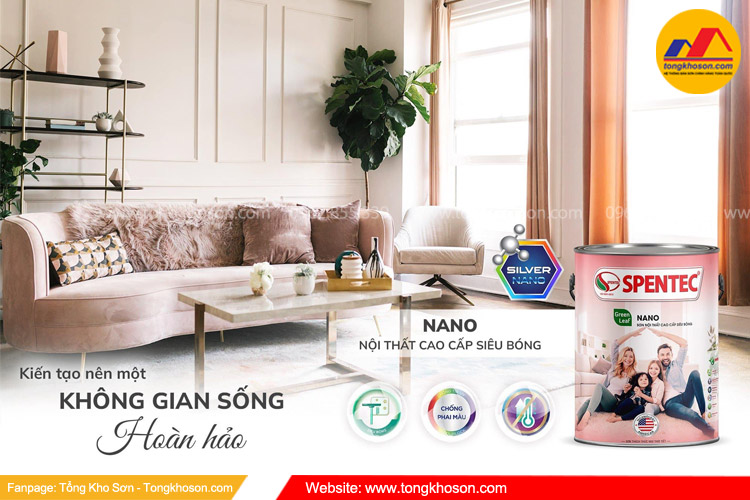 TOP 10 mã màu sơn nội thất Spentec được yêu thích nhất