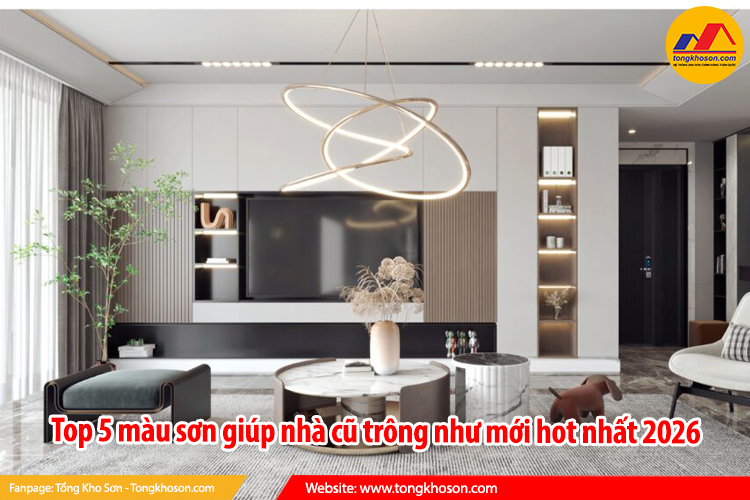 Top 5 màu sơn giúp nhà cũ trông như mới hot nhất 2026