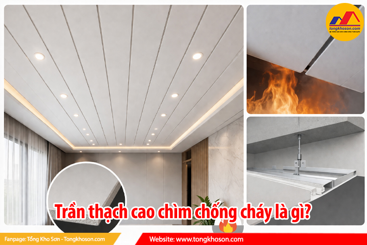 Trần thạch cao chìm chống cháy là gì?
