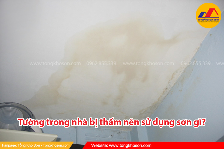 Tường trong nhà bị thấm nên sử dụng sơn gì? | Tongkhoson.com