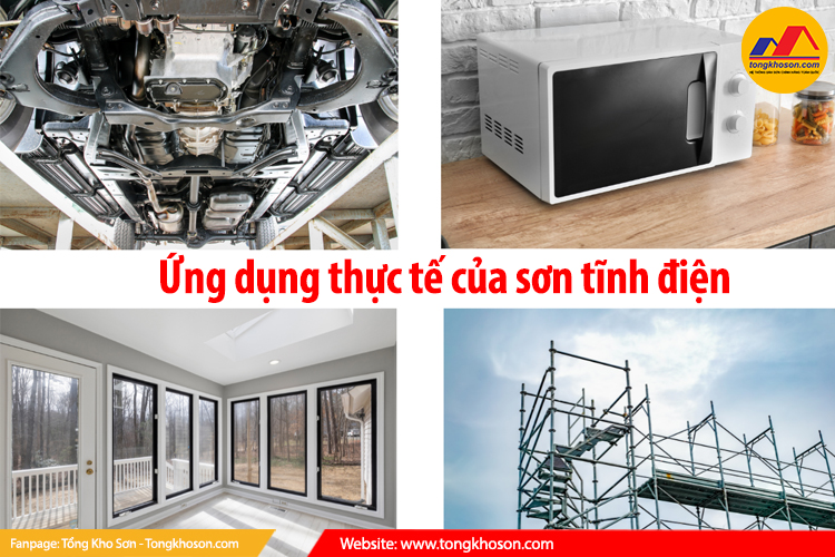 ứng dụng thực tế của sơn tĩnh điện