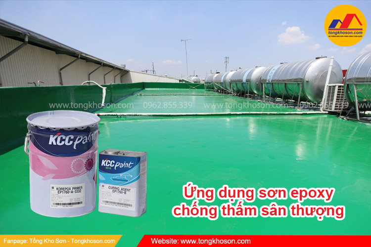 Ứng dụng sơn epoxy chống thấm sân thượng