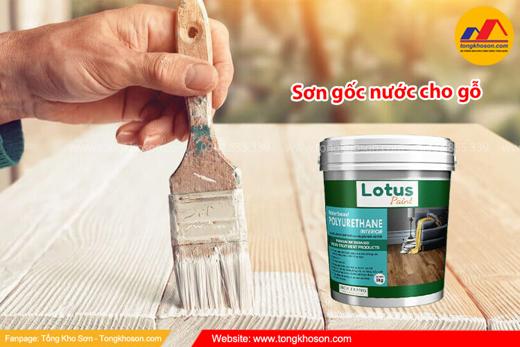 Ưu điểm nổi bật của sơn gốc nước cho gỗ