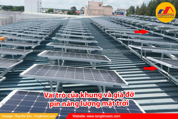 Vai trò của khung và giá đỡ pin năng lượng mặt trời