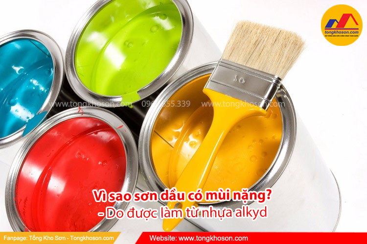 Vì sao sơn dầu có mùi khó chịu?