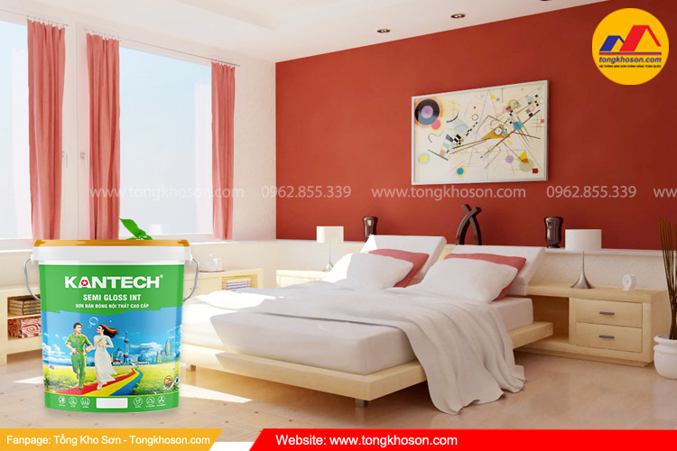 Xu hướng màu sắc sơn Kantech năm 2025 màu đỏ